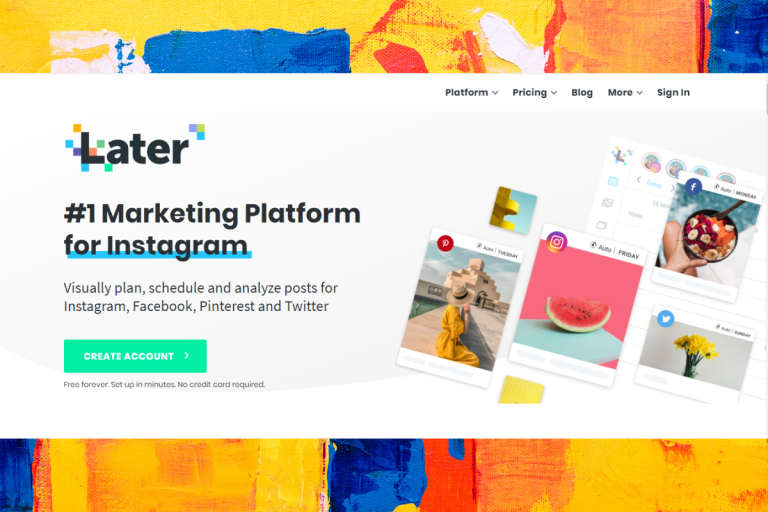 Later - One of the Instagram marketing tools