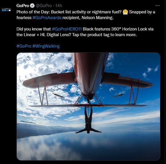 Social media contest ideas from GoPro's hashtags contests