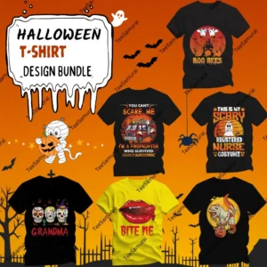 Halloween T-Shirt Design Bundle